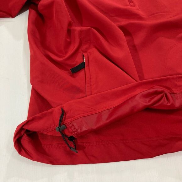 Nike Golf Women’s XL Red Black 1/2 Zip Windbreaker Colorblock Pullover - Picture 7 of 11